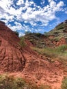 Scenic view at Gloss Mountain State Park in Oklahoma Royalty Free Stock Photo