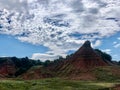 Scenic view at Gloss Mountain State Park in Oklahoma Royalty Free Stock Photo