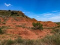 Scenic view at Gloss Mountain State Park in Oklahoma Royalty Free Stock Photo