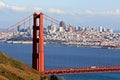 Scenic view of the Golden Gate Bridge in San Francisco, California, in daylight Royalty Free Stock Photo