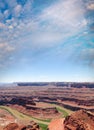 Scenic view of Grand Canyon and Colorado river Royalty Free Stock Photo