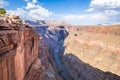 A scenic view of the Grand Canyon from the remote north rim overlook of Toroweap Royalty Free Stock Photo