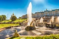 Scenic view of the Grand Cascade, Peterhof Palace, Russia