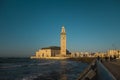 scenic view of Hassan ii mosque in front of the sea - Casablanca, Morocco