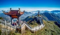A scenic view of Heaven on earth, Fansipan highest mountain s Royalty Free Stock Photo