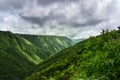 A scenic view of a hill landscape with beautiful cloud Royalty Free Stock Photo