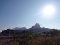 Scenic view of hills and mountains landscape valleys