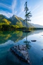 Scenic view on Hintersee in Berchtesgaden, Bavaria in Germany