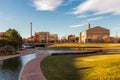 Scenic view of Historic Arkansas Riverwalk in Pueblo