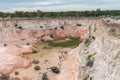 Lunatic Hill open cut opal mine in Lightning Ridge, New South Wales, Australia Royalty Free Stock Photo