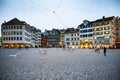 scenic view of historic Zurich city center, Canton of Zurich, Switzerland