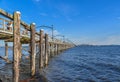 Scenic view of historical bridge at Vancouver island, Canada