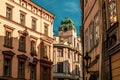 Scenic view of historical center Prague, Charles bridge and buildings of old town, Prague