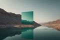 Scenic View of Hoover Dam and Lake Mead with Mountains and Sky