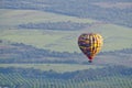 Scenic view of hot air balloon