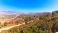 Scenic view on Hula Valley, North Israel. Royalty Free Stock Photo