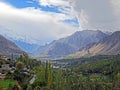 Scenic View of Hunza Valley in Pakistan Royalty Free Stock Photo