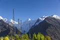 Scenic view of Hunza Valley in summer Royalty Free Stock Photo