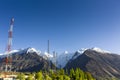 Scenic view of Hunza Valley in summer Royalty Free Stock Photo