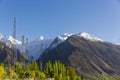 Scenic view of Hunza Valley in summer Royalty Free Stock Photo