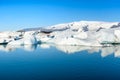 Scenic view of icebergs in glacier lagoon, Iceland Royalty Free Stock Photo