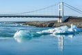 Scenic view of icebergs in glacier lagoon, Iceland Royalty Free Stock Photo