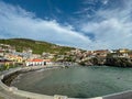 Camara de Lobos - Scenic view of idyllic port of charming fishermen village of Camara de Lobos, Madeira island, Portugal, Europe Royalty Free Stock Photo