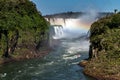 Scenic view of Iguazu Falls as seen from the Argentinian side Royalty Free Stock Photo