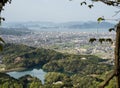 Scenic view of Imabari city and Shimanami Kaido - Ehime prefecture, Japan