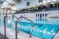 Scenic view of the indoor swimming pool of Corby International