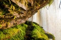 Scenic view from inside the waterfall from Carrao river