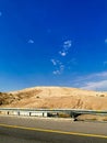 Scenic view Israeli desert Royalty Free Stock Photo