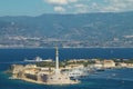 Scenic view of the Italian port of Messina Royalty Free Stock Photo