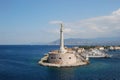 Scenic view of the Italian port of Messina Royalty Free Stock Photo