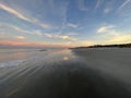 Jekyll Island beach at sunset