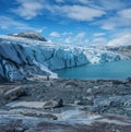 Scenic view of Jostedalsbreen glacier. Royalty Free Stock Photo