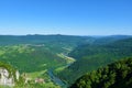 Scenic view of Kolpa river valley