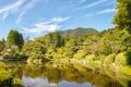 Scenic View at Kozan Park in Yamguchi, Japan Royalty Free Stock Photo