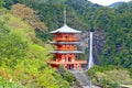 Scenic View of Kumano Nachi Taisha in Spring