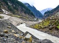 Scenic view of Kunhar river & mountains in Naran Kaghan Valley, Pakistan Royalty Free Stock Photo