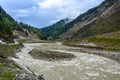 Scenic View of Kunhar River in Naran Kaghan Valley, Pakistan Royalty Free Stock Photo