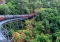 Scenic view of Kuranda Scenic Railway in Cairns, North Queensland, Australia. Royalty Free Stock Photo