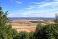 Scenic view from the Kyffhaeuser monument to the Harz landscape Royalty Free Stock Photo