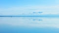 Scenic View of Lake Surface Against Sky - Light Blue Seascape Background