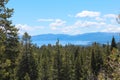 Scenic view of the Lake Tahoe from one of the viewpoint in California - Nevada state border Royalty Free Stock Photo