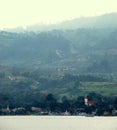 Scenic view of Lake Toba
