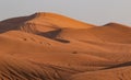 Red ridges Lehbab desert dunes scenery Dubai  UAE Royalty Free Stock Photo