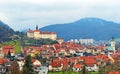 Scenic View of of the Loka Castle in ÃÂ kofja Loka Royalty Free Stock Photo