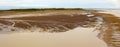 Panorama of Mudflats at Derby Wharf, Western Australia on a cloudy afternoon