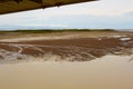 Panorama of Mudflats at Derby Wharf, Western Australia on a cloudy afternoon